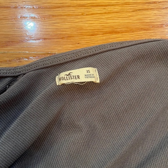 Hollister Charcoal Gray Strappy Swing Jersey Dress w/ Y Front and Back Detail - Picture 3 of 7